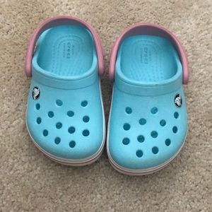 Toddler size 4 barely worn Crocs.